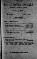 La riforma sociale. Rassegna di scienze sociali e politiche A.11 (1904) Vol. 14