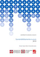 Contributo di Ricerca 278/2019. Sovraindebitamento e usura 2019