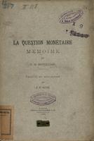 La question monétaire : mémoire