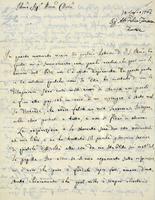 Lettera di Felice Fontana a Giovanni Bianchi, 10 luglio 1765