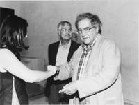 Incontro con Luciano Berio nella sala conferenze della Galleria Civica d'Arte Moderna e Contemporanea