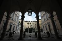 Il cortile interno del Circolo dei Lettori