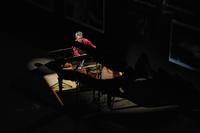 Il pianista Carlo Fava durante il concerto al Museo Nazionale del Cinema