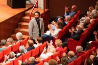 Tango - Il compositore Diego Collatti tra il pubblico dell' Auditorium Rai Arturo Toscanini