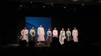 L'ensemble Jeon Ga Ak Hoe alla fine del concerto "Musica e danza dalla Corea"