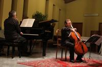 Il violoncellista Massimo Macrì e il pianista Giacomo Fuga