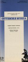 Libretto di sala - 1990 - English Chamber Orchestra