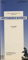 Libretto di sala - 1990 - Oscar Ghiglia