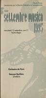 Libretto di sala - 1995 - Orchestre de Paris