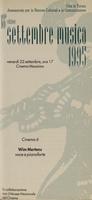 Libretto di sala - 1995 - Cinema 6: proiezione dei film The Land Beyond the Sunset di Harold Shaw e La femme de nulle part di Louis Delluc