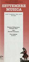 Libretto di sala - 1994 - Estonian Philarmonic Chamber Choir e Tallin Chamber Orchestra