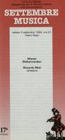Libretto di sala - 1994 - Wiener Philarmoniker