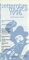 Libretto di sala - 1996 - Coro e Orchestra dell'Accademia Stefano Tempia