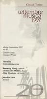 Libretto di sala - 1997 - Ensemble Intercontemporain