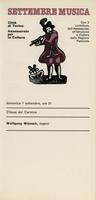Libretto di sala - 1980 - Wolfgang Wünsch