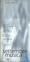 Libretto di sala - 1999 - Franz Schubert