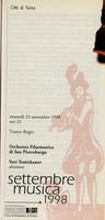 Libretto di sala - 1998 - Orchestra Filarmonica di San Pietroburgo