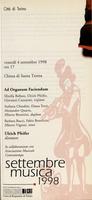Libretto di sala - 1998 - Ad Organum Faciendum