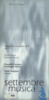 Libretto di sala - 1999 - Ensemble Europeo Antidogma Musica