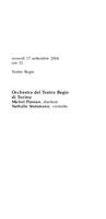 Libretto di sala - 2004 - Orchestra del Teatro Regio di Torino