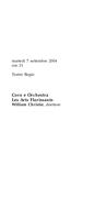Libretto di sala - 2004 - A trecento anni dalla morte di Marc -Antoine Charpentier e a 25 anni dalla nascita di Les Arts Florissants