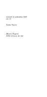 Libretto di sala - 2005 - Mauro Pagani, 2004 Creuza de mä