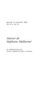 Libretto di sala - 2006 - Autour de Stéphane Mallarmé