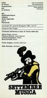 Libretto di sala - 1981 - Orchestra Sinfonica e Coro di Torino della RAI (26-28 agosto 1981)