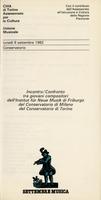 Libretto di sala - 1982 - Incontro