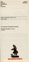 Libretto di sala - 1984 - The Chamber Orchestra of Europe