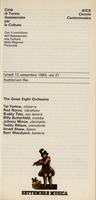 Libretto di sala - 1983 - The Great Eight Orchestra