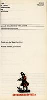 Libretto di sala - 1984 - Ruud van der Meer e Rudolf Jansen