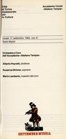 Libretto di sala - 1984 - Orchestra e Coro dell'Accademia Stefano Tempia