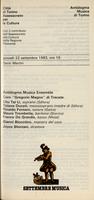 Libretto di sala - 1983 - Antidogma Musica Ensemble e Coro Gregorio Magno di Trecate