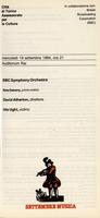 Libretto di sala - 1984 - BBC Symphony Orchestra