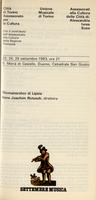 Libretto di sala - 1983 - Thomanerchor di Lipsia (23-24-25 settembre)