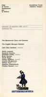 Libretto di sala - 1985 - The Monteverdi Choir and Soloists e The English Baroque Soloists