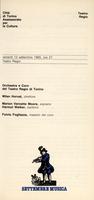 Libretto di sala - 1985 - Orchestra e Coro del Teatro Regio di Torino