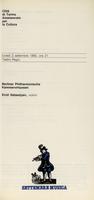 Libretto di sala - 1985 - Berliner Philarmonische Kammervirtuosen