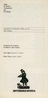 Libretto di sala - 1986 - Orchestra da Camera di Padova e del Veneto