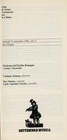Libretto di sala - 1986 - Orchestra dell'Emilia Romagna Arturo Toscanini