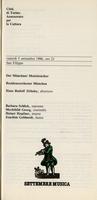 Libretto di sala - 1986 - Der Münchner Motettenchor e Residenzorchester München