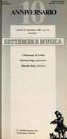 Libretto di sala - 1987 - I Filarmonici di Torino