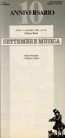 Libretto di sala - 1987 - Festa musicale a Palazzo Reale