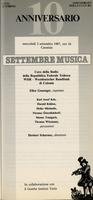 Libretto di sala - 1987 - Coro della Radio della Repubblica Federale Tedesca WDR - Westdeutscher Rundfunk di Colonia