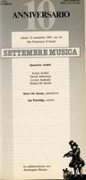 Libretto di sala - 1987 - Quartetto Arditti