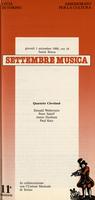 Libretto di sala - 1988 - Quartetto Cleveland