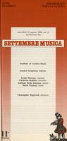 Libretto di sala - 1988 - Academy of Ancient Music e London Symphony Chorus