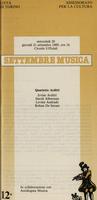 Libretto di sala - 1989 - Quartetto Arditti