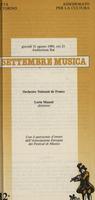 Libretto di sala - 1989 - Orchestre National de France